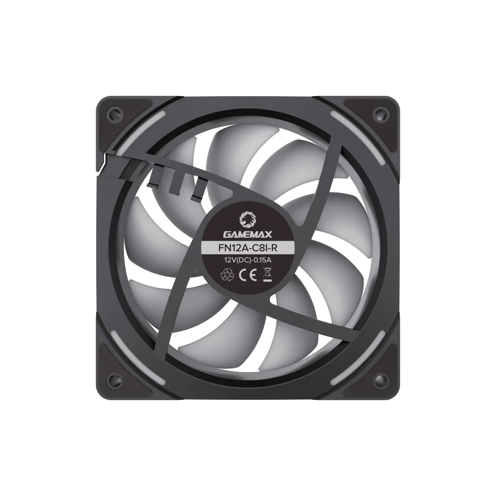 FAN CASE C8 INFINITY-R BLACK GAMEMAX