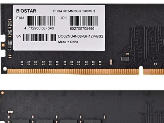 رم کامپیوتر RAM 8G DDR4 3200 BIOSTAR
