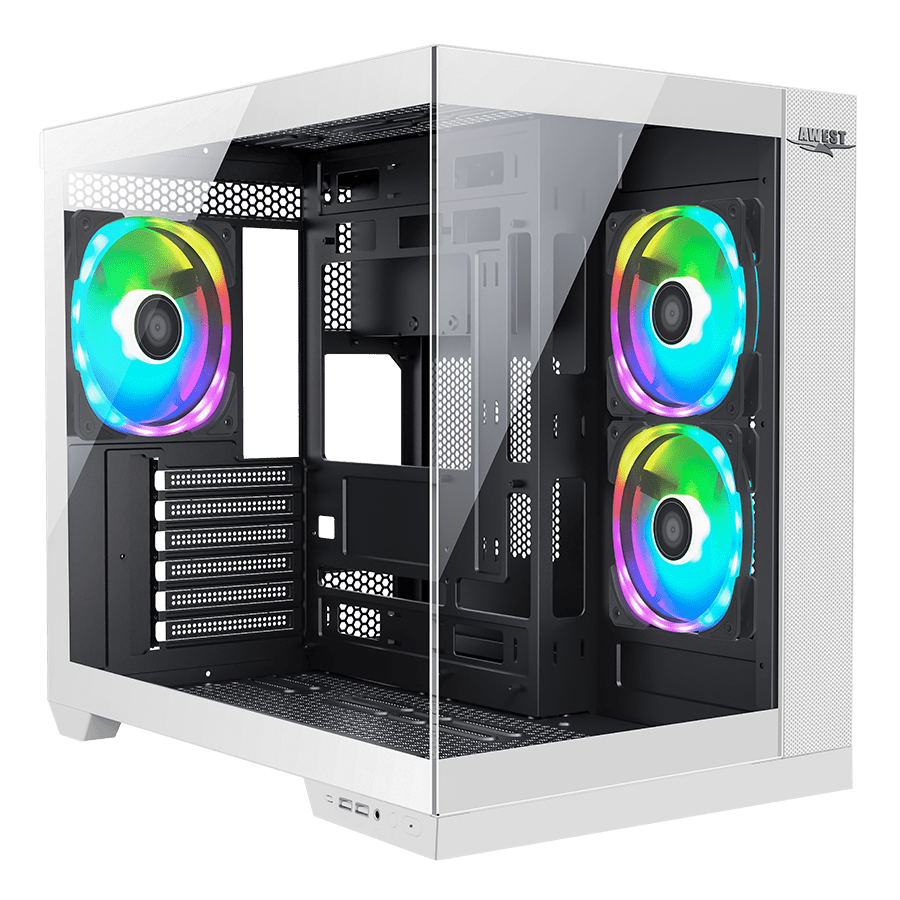 قاب کیس AWEST AQ12BW BLACK/WHITE