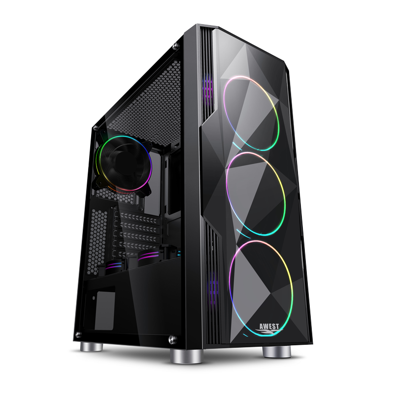 قاب کیس AWEST AV02 BLACK ST