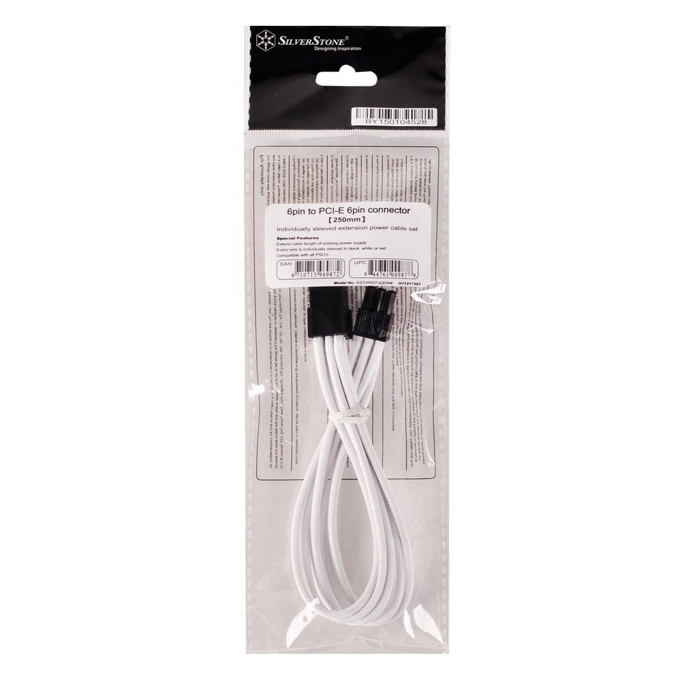 کابل SILVERSTONE SLEEVE PP07-1DEGW 6PIN